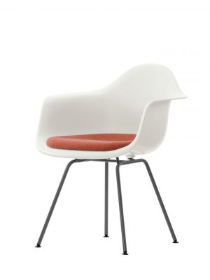 Eames Plastic Arm Chair DAX Chair with Seat Cushion Vitra